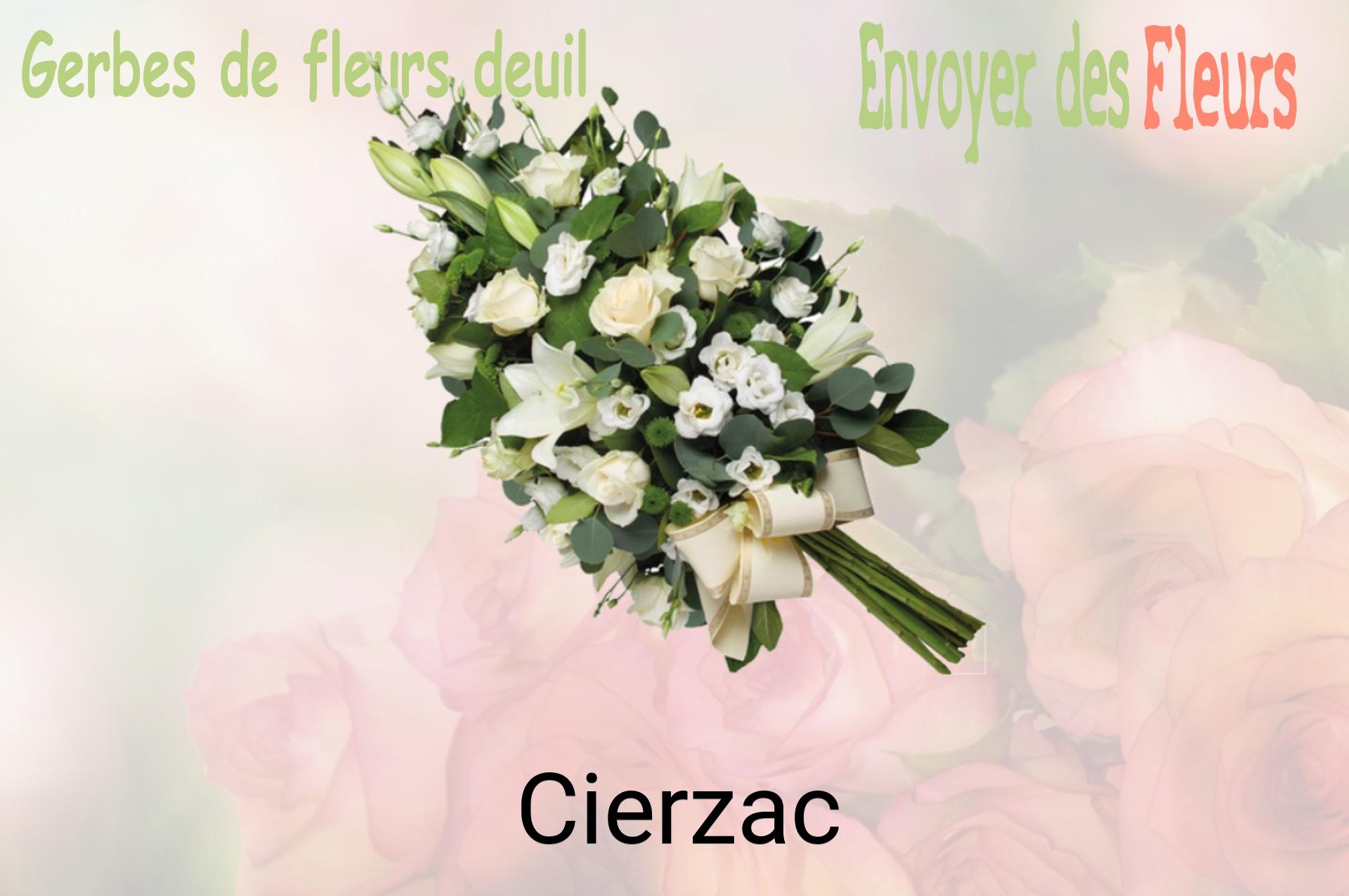 Gerbe de fleurs de deuil livrée à Cierzac
